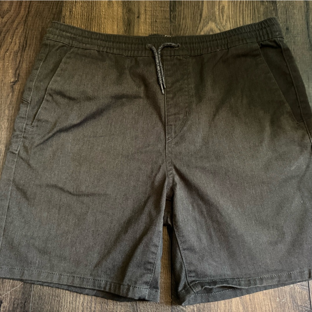 Volcom Mens Skate Surf Shorts XL Charcoal Gray Elastic Waist Casual Shorts